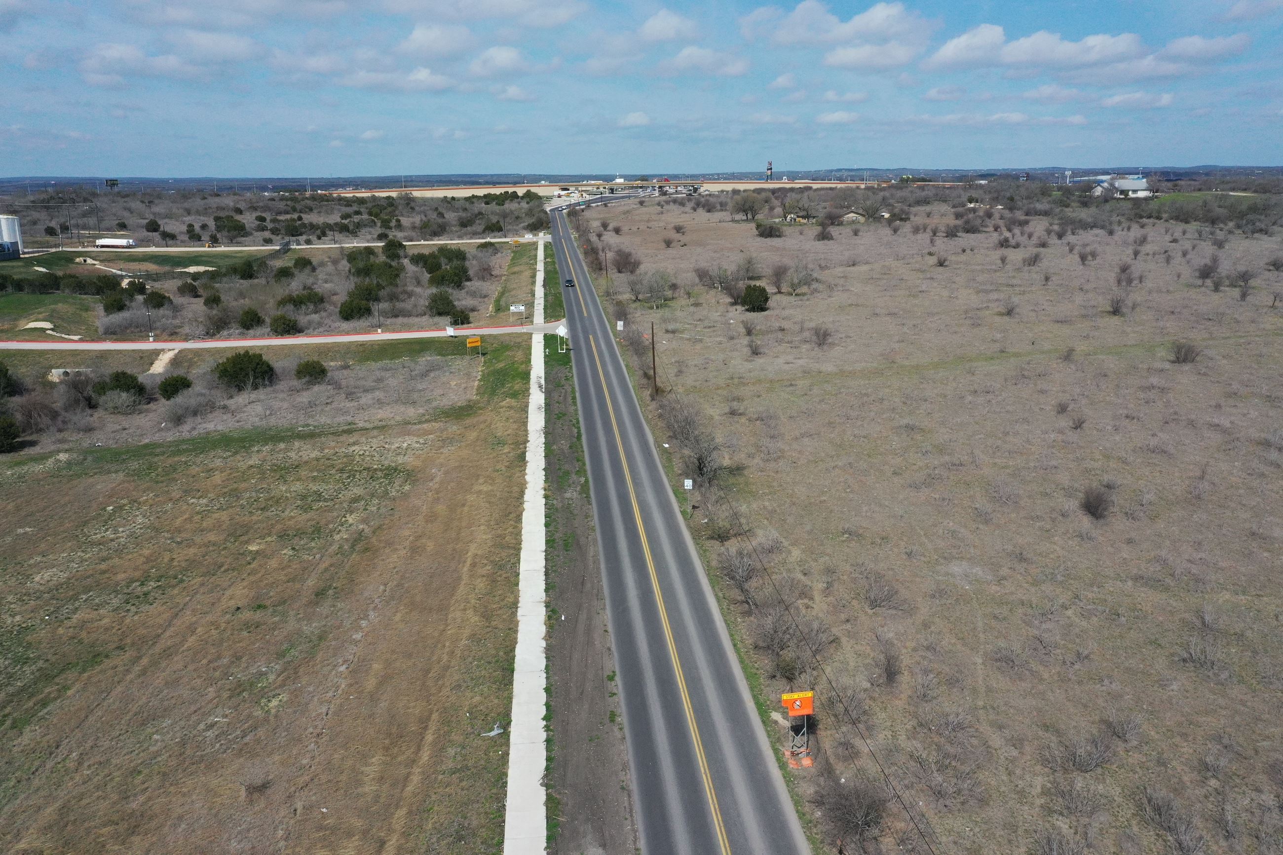 Overhead View of Kohlenberg Road Today