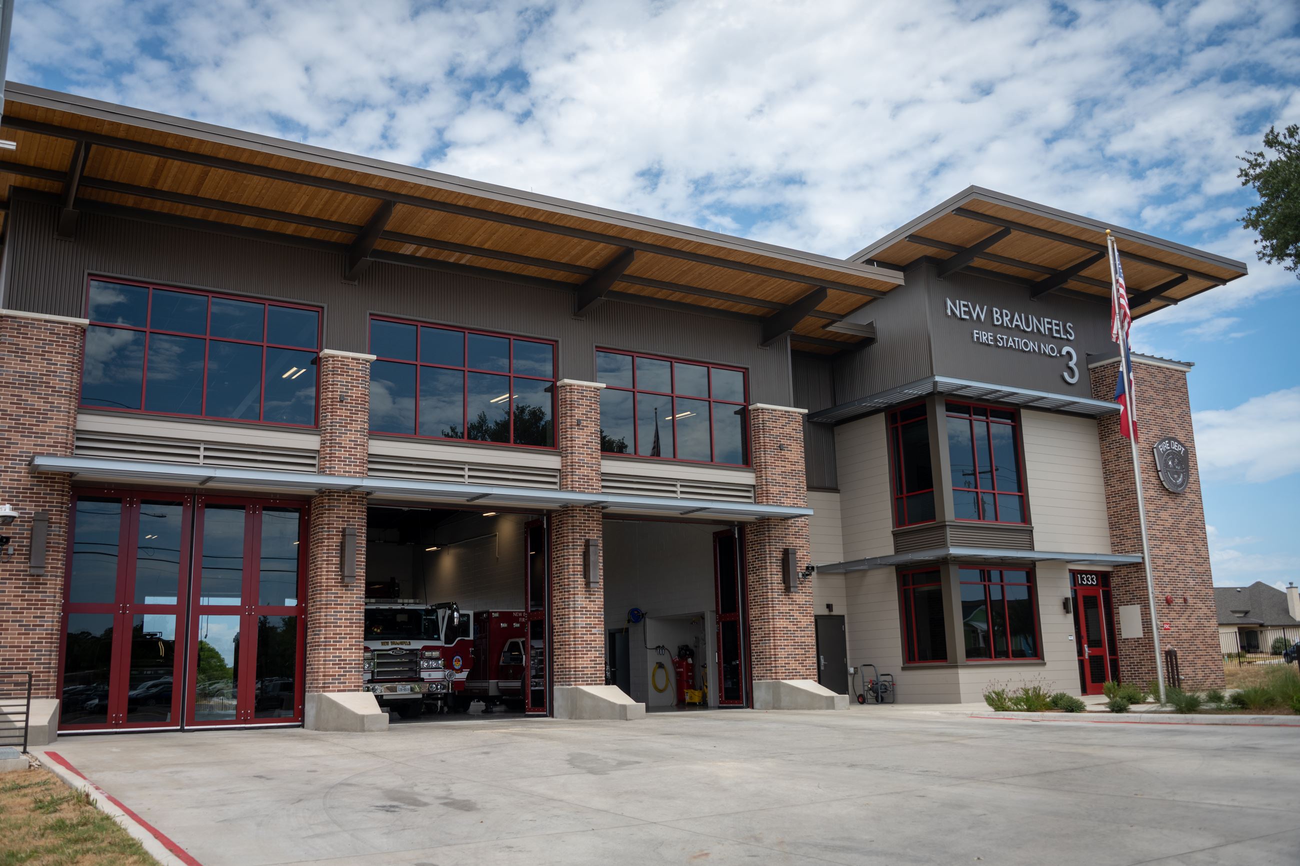 Aerial view of Fire Station 6