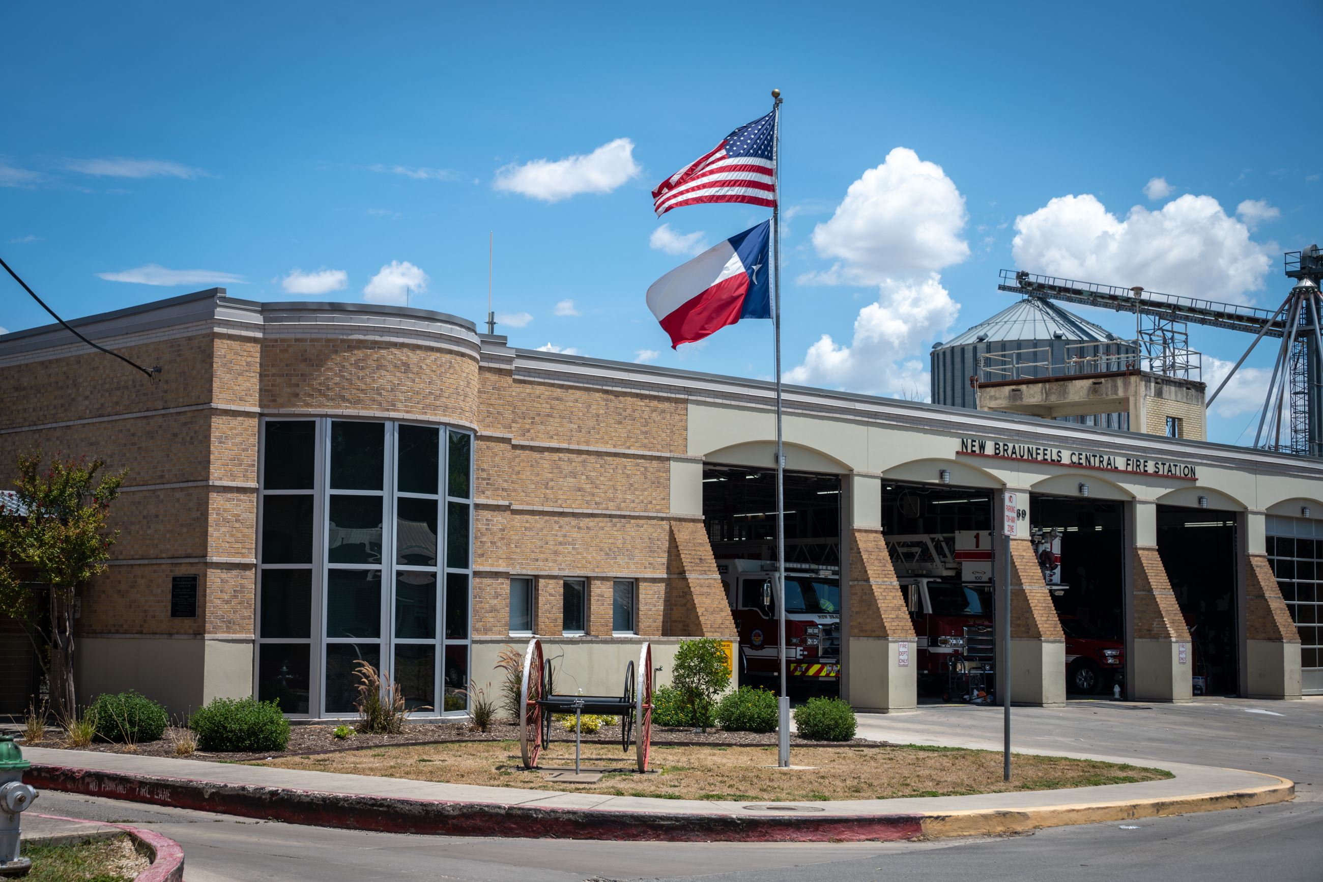 Aerial view of Fire Station 4