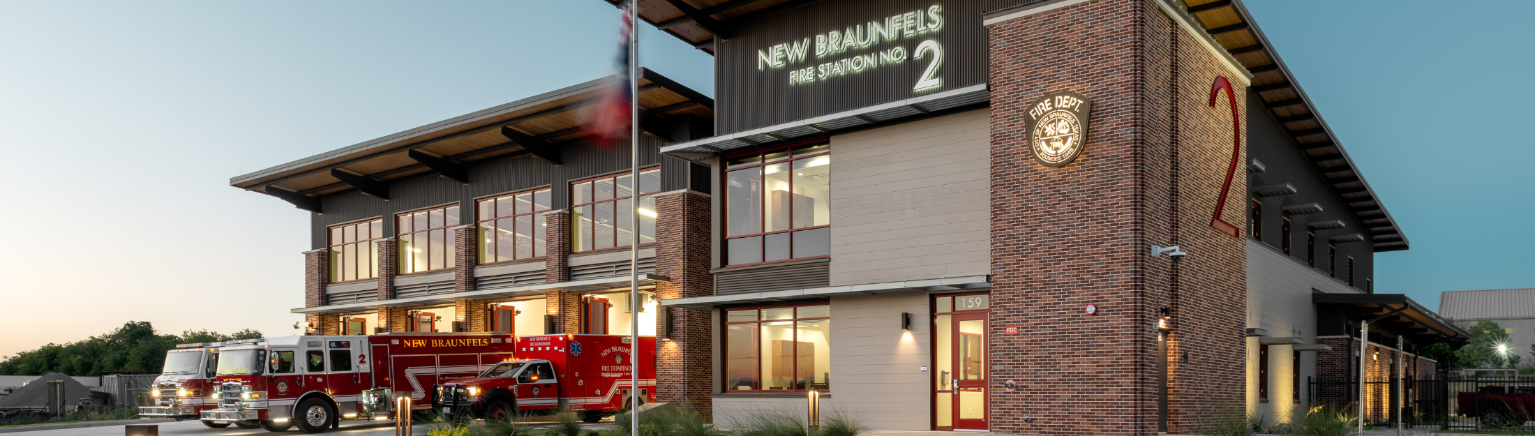 A quiet evening at New Braunfels Fire Station #2