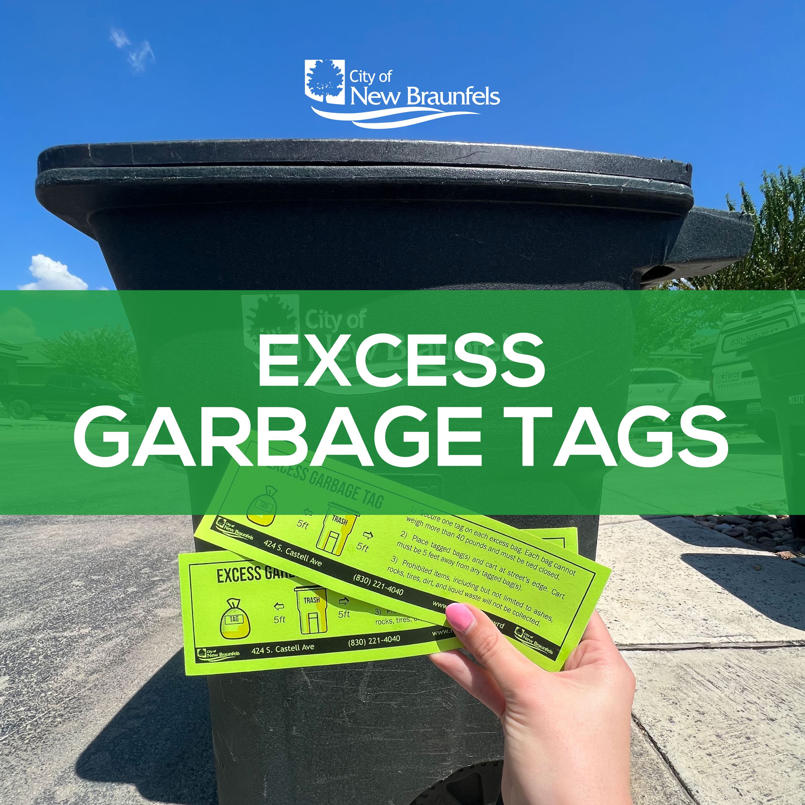 Excess Garbage Tags