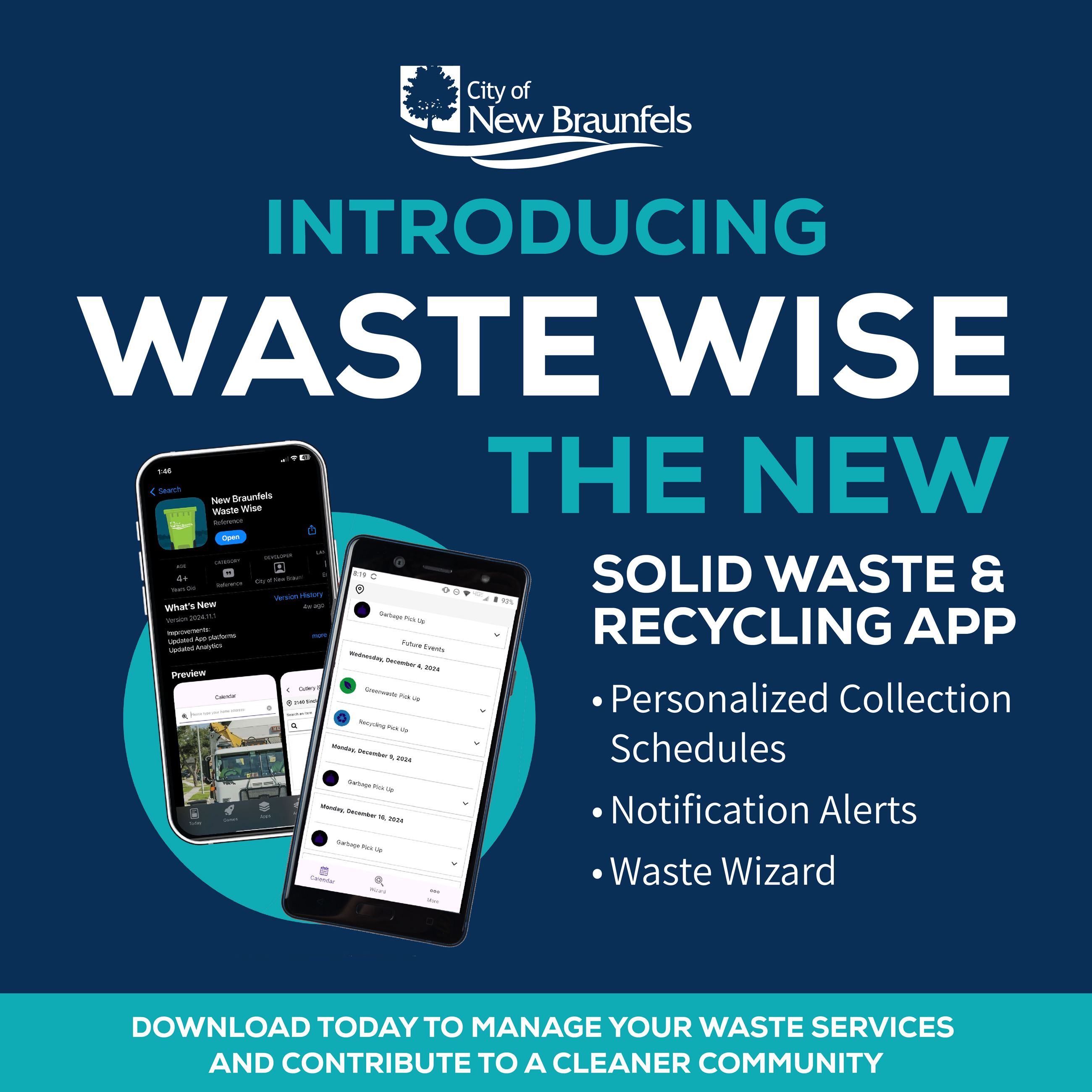 Introducing Waste Wise the New Solid Waste and Recycling App