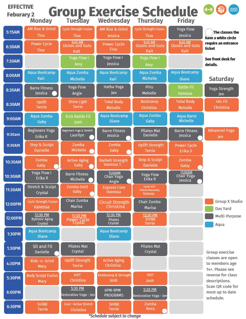 Group Ex Schedule Feb 2026