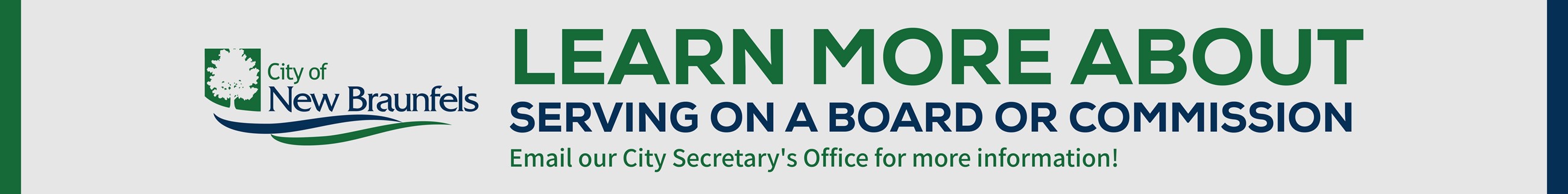 Learn More About Serving On a Board or Commission Email Our City Secretarys Office for More Informat
