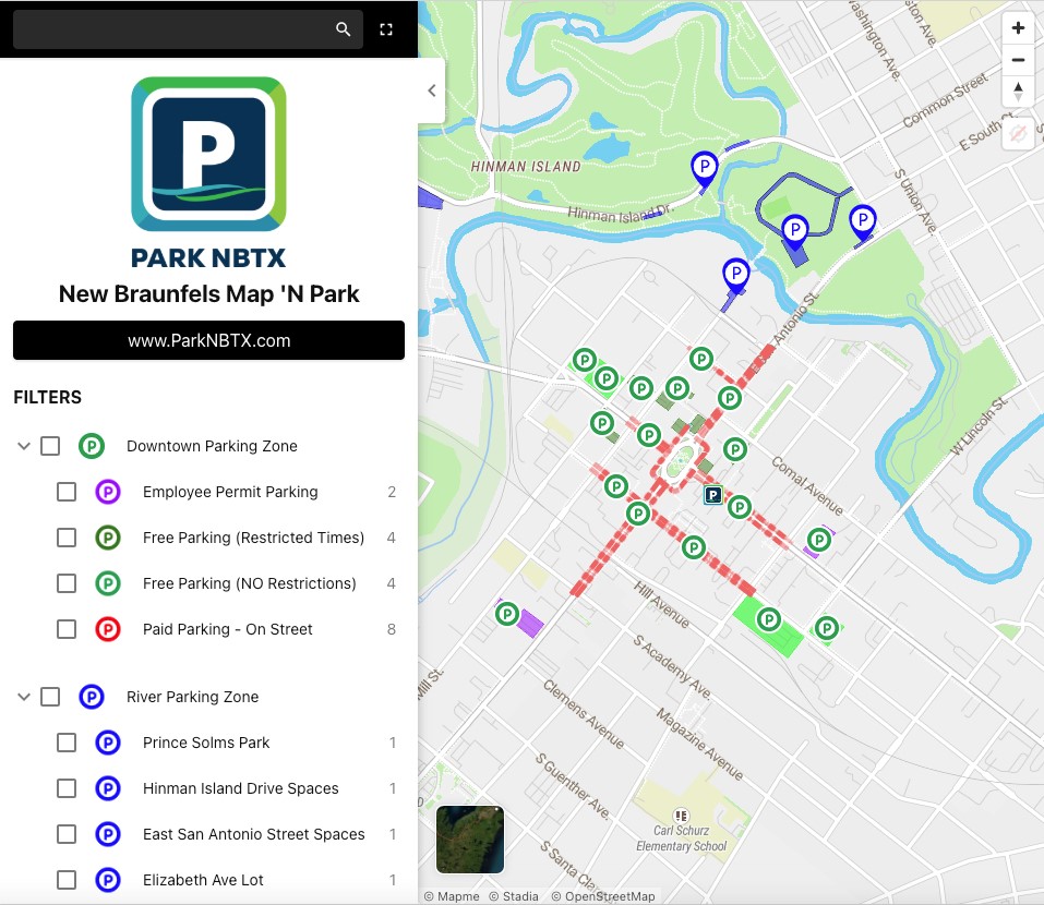 Downtown Parking Map
