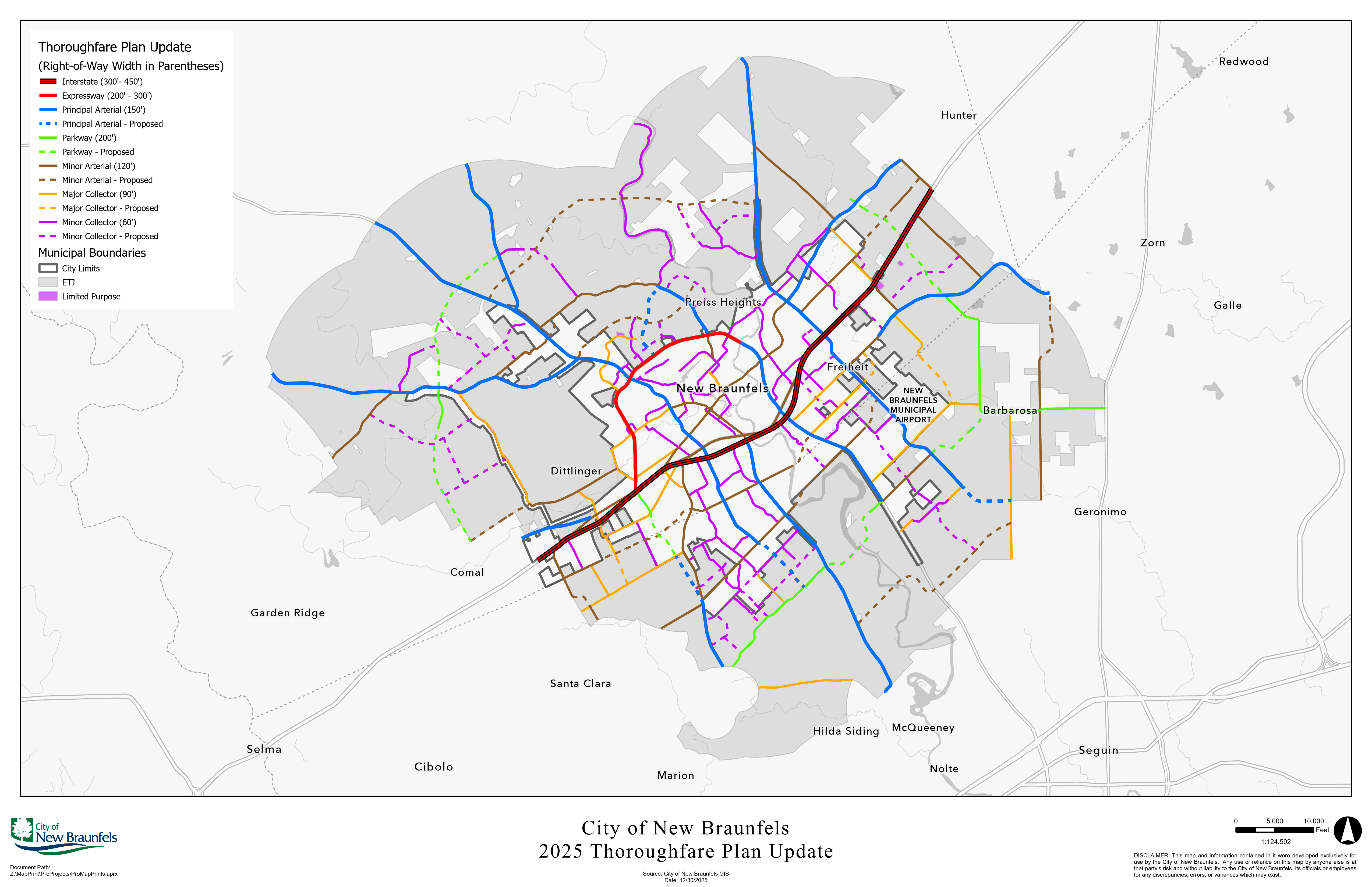 Thoroughfare Map Screenshot